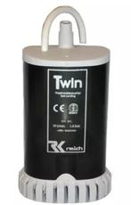 Reich Dompelpomp Twin met Ontluchting + Zeef 12V-19L, Nieuw