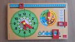 Goula houten kalender en klok, Ophalen, 10 tot 50 stukjes, Zo goed als nieuw, 4 tot 6 jaar