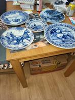 Delfs blauwe borden groot en klein, Antiek en Kunst, Antiek | Wandborden en Tegels, Ophalen