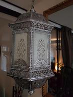 Oosterse zilverkleurige lamp, Huis en Inrichting, Lampen | Hanglampen, Ophalen, Gebruikt, Minder dan 50 cm