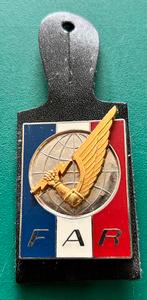 Bosthanger en embleem FAR, Verzamelen, Ophalen of Verzenden, Landmacht, Embleem of Badge