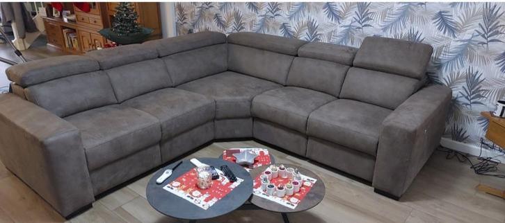 Hoekbank, Huis en Inrichting, Banken | Bankstellen, Zo goed als nieuw, Hoekbank, Vierpersoons of meer, 250 tot 300 cm, 100 tot 125 cm