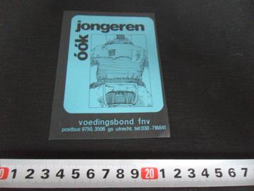 sticker strip Voedingsbond FNV óók jongeren  DY270* beschikbaar voor biedingen
