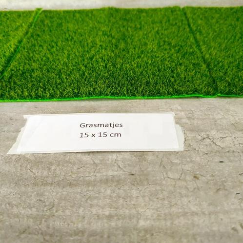 modeltreinen Gras matjes 15 x 15 cm, Hobby en Vrije tijd, Modeltreinen | H0, Nieuw, Natuur, Gelijkstroom, Lima, Ophalen of Verzenden