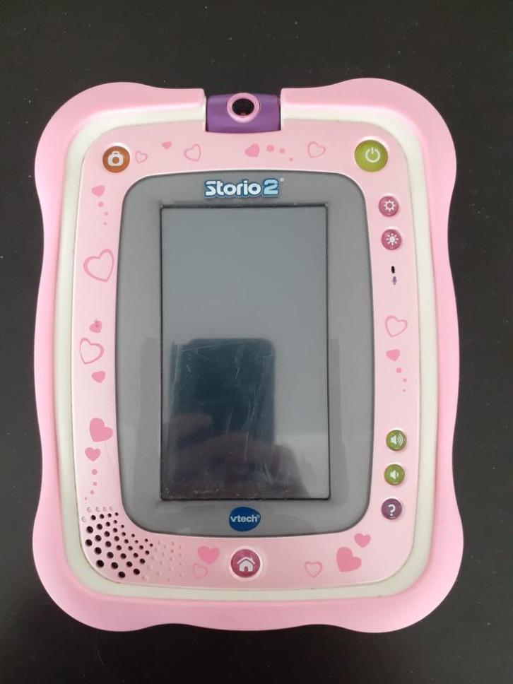 VTech Storio 2 incl beschermhoes en 2 spellen, Kinderen en Baby's, Speelgoed | Vtech, Gebruikt, 4 tot 6 jaar, Ophalen of Verzenden