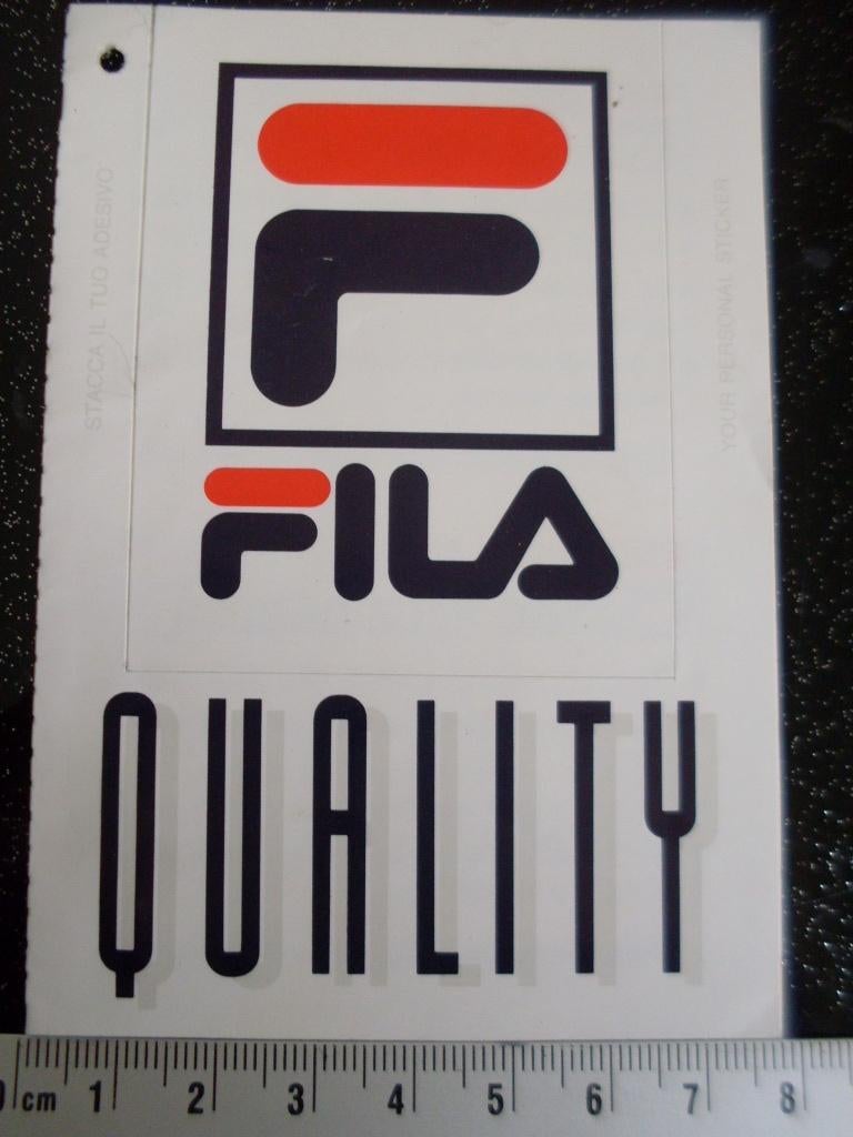 sticker fila logo F, Verzenden, Zo goed als nieuw, Merk