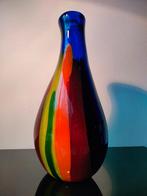 Italie Murano Vaas Zwaar 4,2 kg Regenboog 1980, Ophalen of Verzenden
