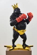Van apple - boxing king kong gorilla beeld aap, Antiek en Kunst, Kunst | Beelden en Houtsnijwerken, Ophalen of Verzenden