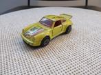 Majorette Porsche 911 TURBO Geel  3 inch, Ophalen of Verzenden