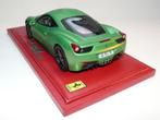 Ferrari 458 Italia Matt Groen Metallic 1:18 RCDL02 van BBR, Ophalen of Verzenden, Zo goed als nieuw, Auto, Overige merken