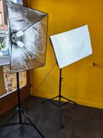 Bresser fotostudio set: 2 statieven + lampen, Audio, Tv en Foto, Fotografie | Fotostudio en Toebehoren, Ophalen, Gebruikt, Complete fotostudio