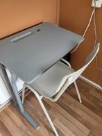 Oude Lessenaar / bureau grijs (retro, vintage), Huis en Inrichting, Bureaus, Ophalen, Gebruikt, Bureau
