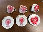 Blond amsterdam x douwe egberts 3 mokken met 3 koppen, Ophalen, Gebruikt, Blond Amsterdam, Kop(pen) en/of Schotel(s)