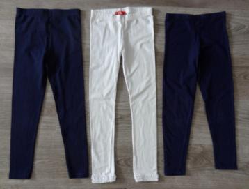 3 lange leggings maat 128 134  beschikbaar voor biedingen