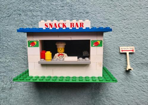 Lego Snackbar (set 675) met poppetje en bord op paal., Kinderen en Baby's, Speelgoed | Duplo en Lego, Gebruikt, Lego, Complete set