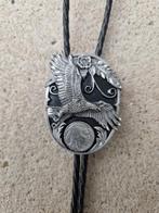 Western country cowboy bolotie Adelaar en indiaan op munt, Sieraden, Tassen en Uiterlijk, Kettingen, Ophalen of Verzenden, Nieuw
