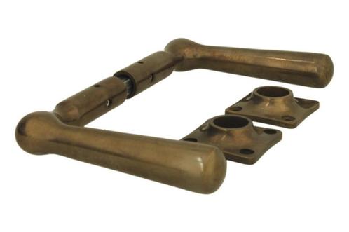 Antieke modellen voor buitengebruik in messing verouderd, Doe-het-zelf en Verbouw, Hang- en Sluitwerk, Nieuw, Klink of Kruk, Koper of Messing