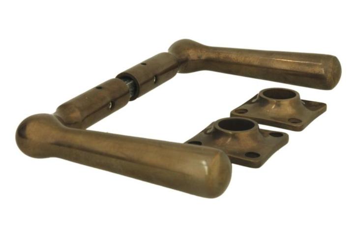 Antieke modellen voor buitengebruik in messing verouderd, Doe-het-zelf en Verbouw, Hang- en Sluitwerk, Nieuw, Klink of Kruk, Koper of Messing