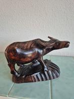 Houtsnijwerk waterbuffel., Antiek en Kunst, Ophalen of Verzenden