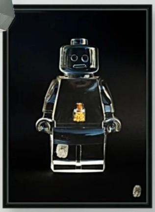 Vincent Sabatier - Gold Perfume Zeefdruk (Lego) beschikbaar voor biedingen