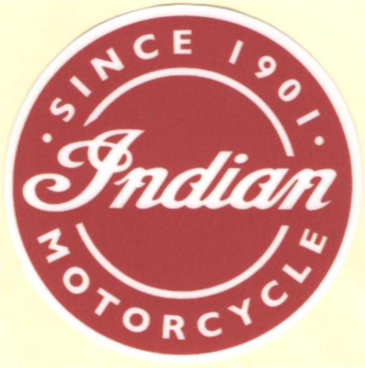 Indian Motorcycle 1901 sticker #14, Motoren, Accessoires | Stickers, Ophalen of Verzenden