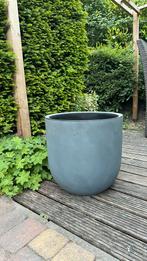 Grijze kunstof binnen/buitenpot, Kunststof, Minder dan 60 cm, Rond, Nieuw
