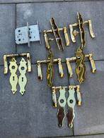Deurbeslag goud, Doe-het-zelf en Verbouw, Hang- en Sluitwerk, Ophalen of Verzenden, Gebruikt, Koper of Messing, Klink of Kruk