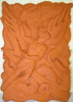 Gezocht: terracotta plaquette Mikael van Wim Harzing, Ophalen