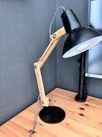 Wooden table lamp Retro design, Moder retro, Ophalen of Verzenden, Zo goed als nieuw, Minder dan 50 cm