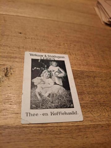 Vintage Verkouw & Stokhuyzen Leiden reclamekaart beschikbaar voor biedingen
