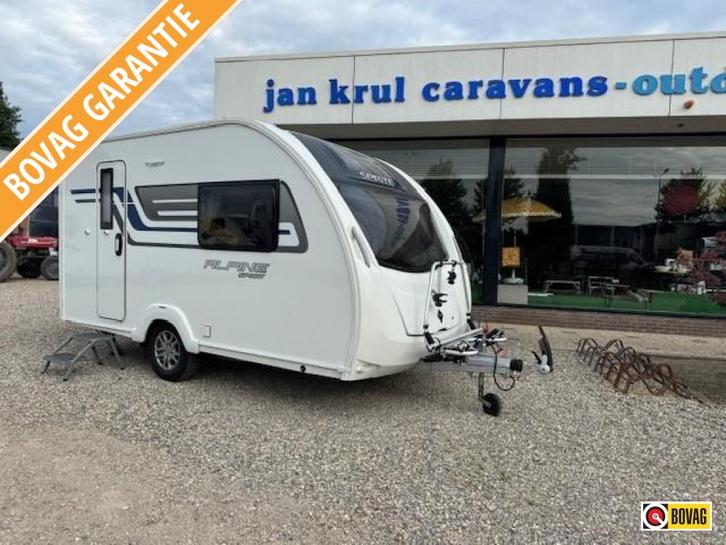 Sprite Alpine Sport 370 EK, Caravans en Kamperen, Caravans, Bedrijf, tot en met 2, 750 - 1000 kg, Standaardzit, Sprite, 2 aparte bedden