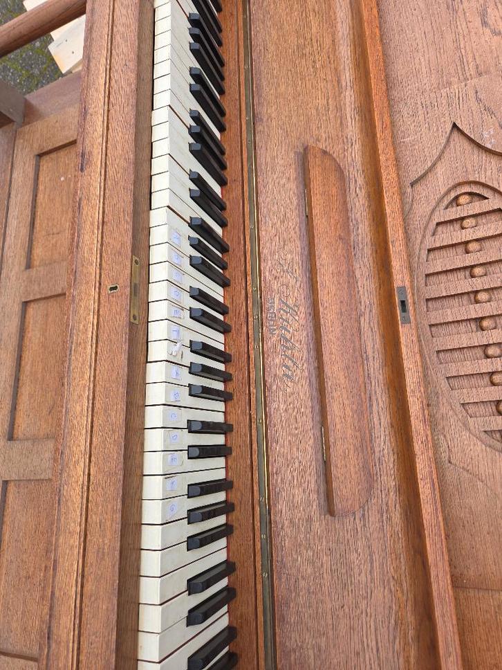 Piano, Muziek en Instrumenten, Piano's, Gebruikt, Piano, Bruin, Ophalen