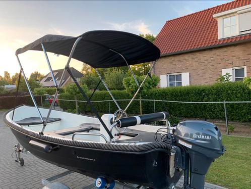 Sloep 430 met yamaha 9,9 4takt en Trailer, Watersport en Boten, Sloepen, Tot 10 pk, 3 tot 6 meter, Buitenboordmotor, Benzine, Polyester
