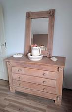 Licht opgepimpte (donker) eiken ladenkast, Ophalen, Gebruikt, 100 tot 150 cm, Eikenhout