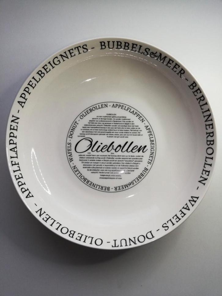 Oliebollen schaal, Huis en Inrichting, Keuken | Servies, Zo goed als nieuw, Schaal of Schalen, Overige stijlen, Glas, Ophalen