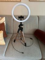 Ringlight statief + telefoonhouder, Ophalen of Verzenden, Zo goed als nieuw
