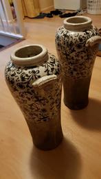 Vazen 50 cm hoog 2 stuks. Komt er niet weer op., Ophalen, Overige kleuren, Glas, 50 tot 75 cm