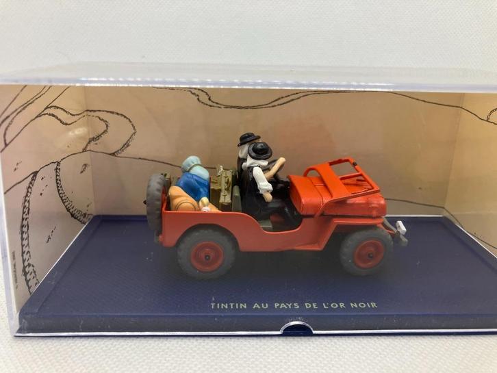 96969: Kuifje en het zwarte goud - De Jeep (7) - Atlas 1:43, Hobby en Vrije tijd, Modelauto's | 1:43, Zo goed als nieuw, Auto