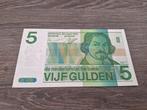 UNC biljet 5 gulden Vondel 1973, oudste type wigv. snijteken, Postzegels en Munten, Bankbiljetten | Nederland, Ophalen of Verzenden