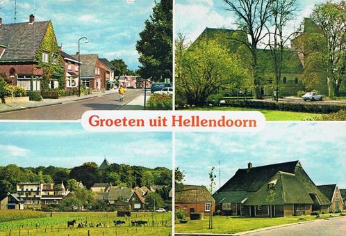 Hellendoorn, Groeten uit 1974, Verzamelen, Ansichtkaarten | Nederland, Gelopen, Overijssel, 1960 tot 1980, Ophalen of Verzenden