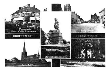 970456 Hoogerheide N Br 1957 nette oude kaart Niet gelopen beschikbaar voor biedingen