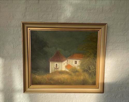 Olieverfschilderij Nelly Nelisse 71 x 61 cm Frankrijk Noyers, Antiek en Kunst, Kunst | Schilderijen | Klassiek, Ophalen