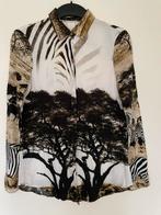 Blousje met ‘safari’ ‘savanne’ print van Zara maat S, Kleding | Dames, Blouses en Tunieken, Ophalen of Verzenden, Maat 36 (S)