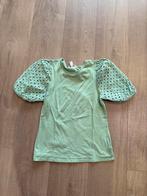 H&M shirt met kanten pofmouwen maat S, Ophalen of Verzenden, Zo goed als nieuw, Korte mouw