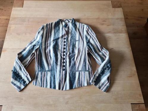 Prachtige linnen blazer Scarva. Maat 42., Kleding | Dames, Jasjes, Kostuums en Pakken, Zo goed als nieuw, Jasje, Maat 42/44 (L)