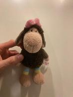 Nici toys bruin schaapje met roze strik in zeer goede staat!, Ophalen of Verzenden, Zo goed als nieuw, Overige typen