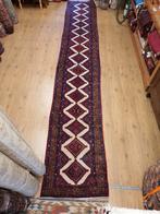 Vintage handgeknoopt perzisch tapijt loper hamadan 497x80, Huis en Inrichting, Stoffering | Tapijten en Kleden, Info@SlatsAntiek.nl