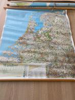 Wandkaart Nederland, Antiek en Kunst, Antiek | Schoolplaten, Ophalen, Aardrijkskunde