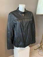 Soepel dun leren jas maat L, Maat 38/40 (M), Douwenmaat 8-3 Meppel, Info@again.nu, Zwart