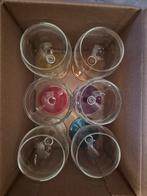 6 kleine sap glaasjes, Verzamelen, Glas en Borrelglaasjes, Ophalen, Borrel- of Shotglas